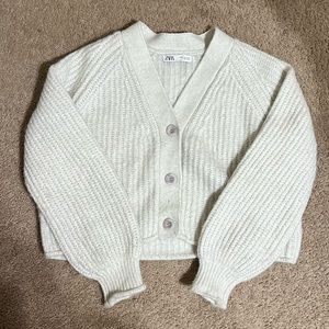 Zara wool cropped cardigan